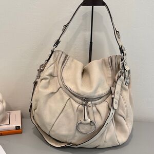 Gucci leather Horsebit Hobo Bag